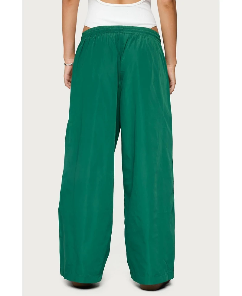 Edikted Women's Fauna Nylon Track Pants