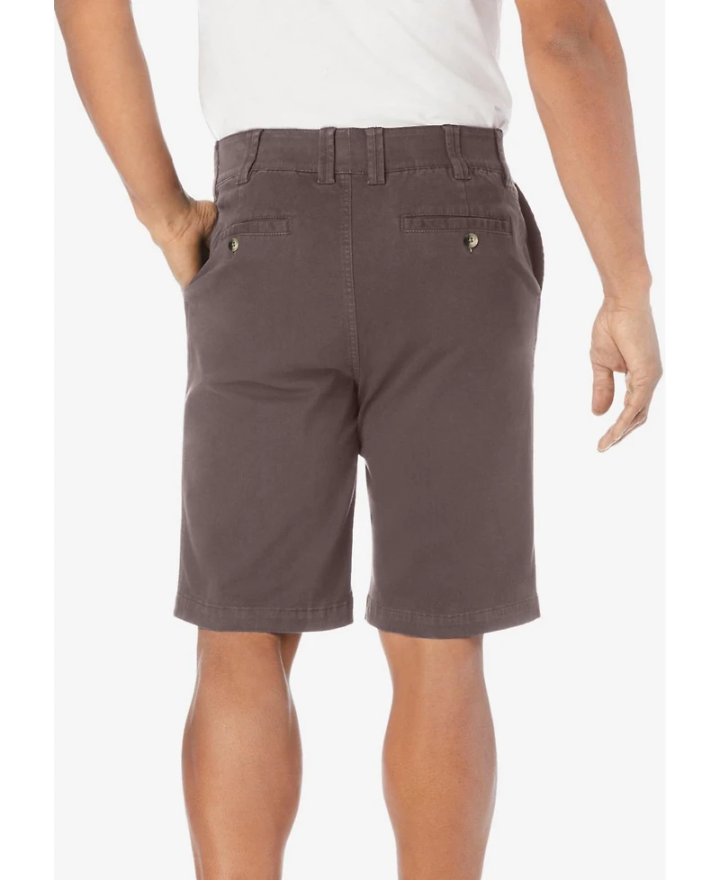 KingSize Big & Tall 10" Flex Full-Elastic Waist Chino Shorts