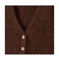 Cotton On Girls Little/Big Vera Vee Neck Cardigan