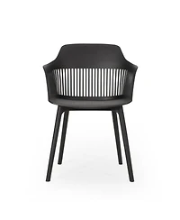 Dahlia Modern Outdoor Chair Weather-Resistant Plastic Minimalist Design
