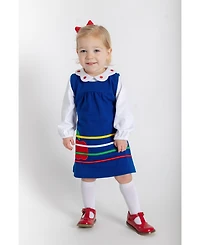 Florence Eiseman Toddler Girls French Terry Jumper With Apple
