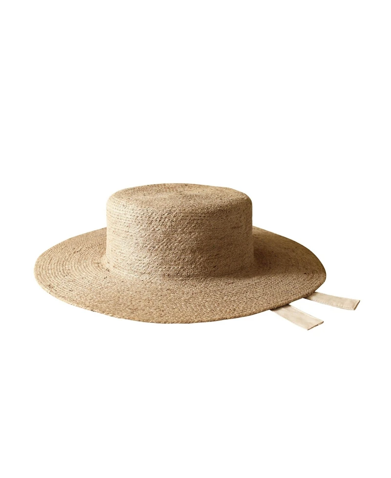 Brunna.co Loli Jute Straw Hat in Neutral Beige