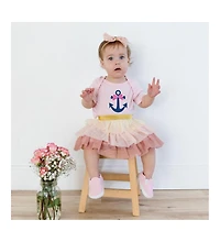 Sweet Wink Baby Girls Anchor Bow Short Sleeve Bodysuit