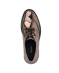 Nine West Women's Studey Lace-Up Wingtip Oxford Shoes