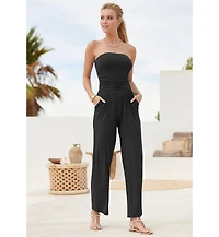 Lascana Women's Strapless Jumpsuit