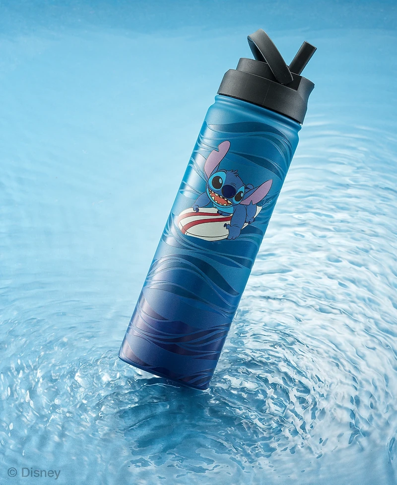 JoyJolt 22 oz. Stitch Surf's Up Vacuum Insulated Water Bottle