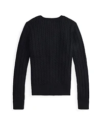 Polo Ralph Lauren Girls 2T-16 Cable-Knit Cotton Cardigan