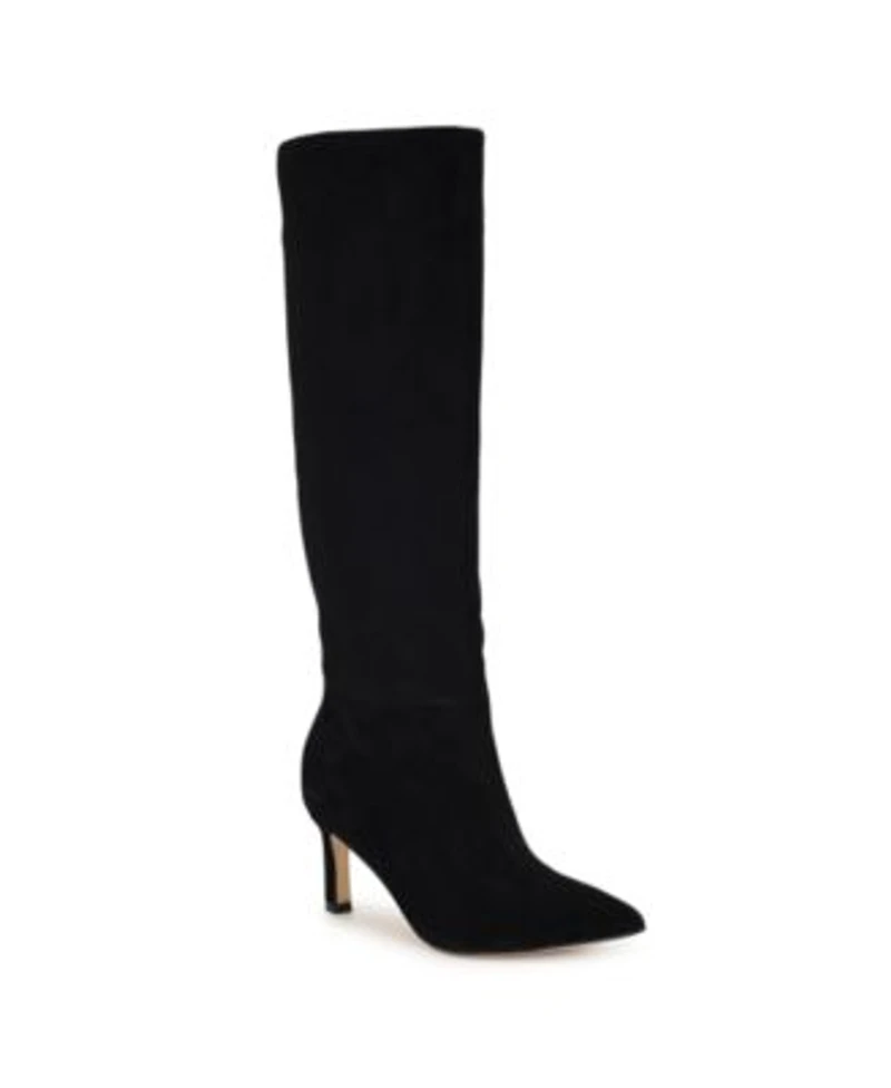 Nine West Womens Lorthey Tall Stiletto Dress Boots Regular Wide Calf
