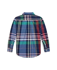 Polo Ralph Lauren Toddler and Little Boys Plaid Oxford Shirt