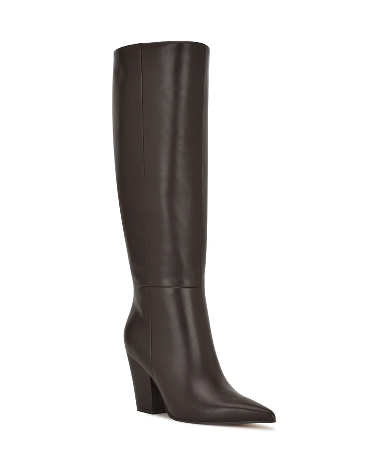 Nine West Women's Adera Tall Pointy Toe Dress Boots