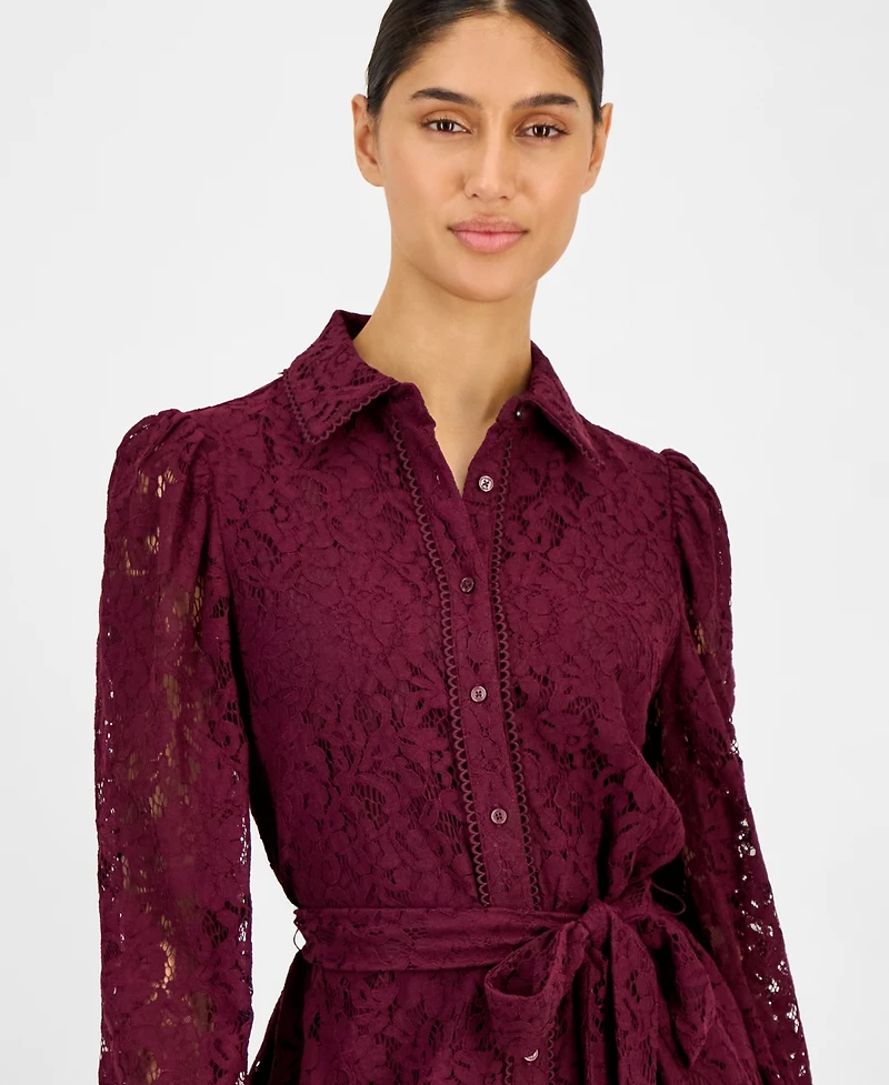 Anne Klein Petite Collared Shirt Dress