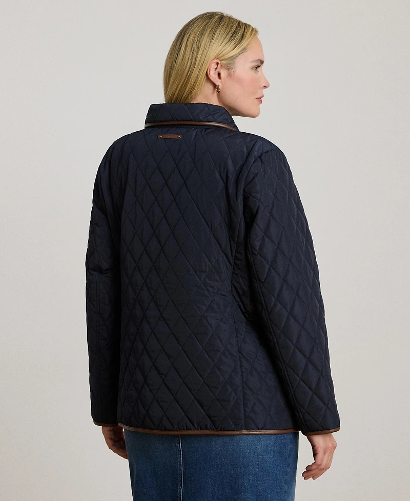 Lauren Ralph Lauren Women's Plus Size Quilted Coat, Exclusively for Macys