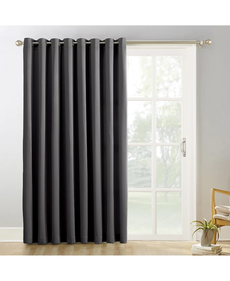Preston Extra-Wide Blackout Grommet Sliding Patio Door Curtain Panel