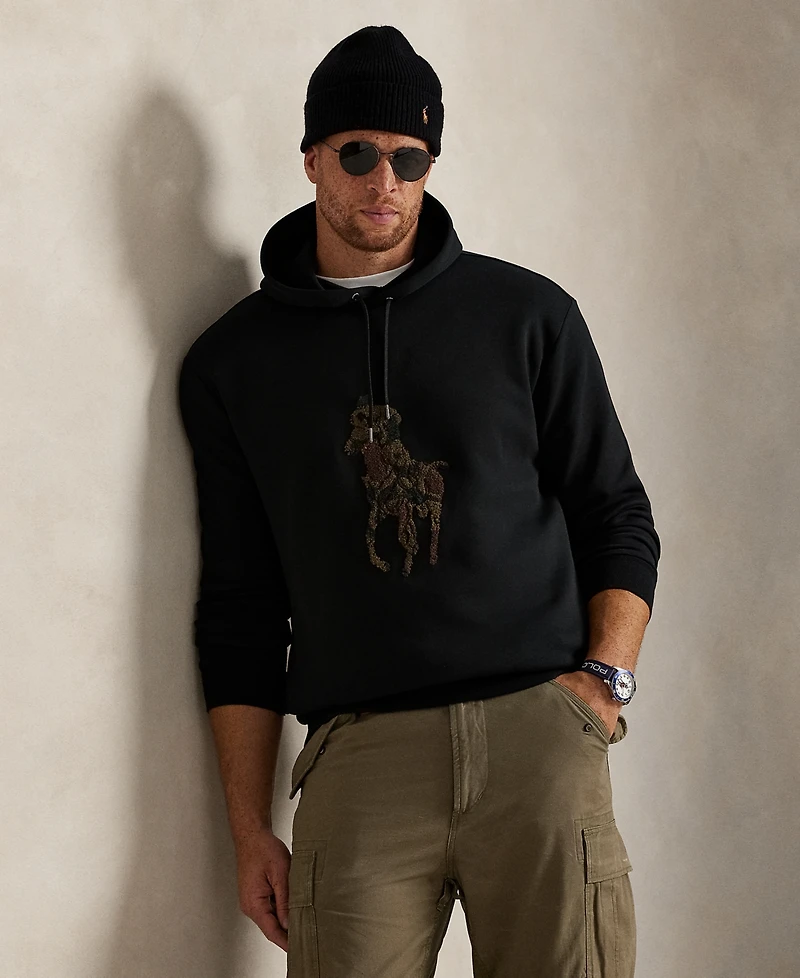 Polo Ralph Lauren Men's Big & Tall Camo Pony Double-Knit Hoodie