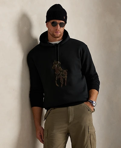 Polo Ralph Lauren Men's Big & Tall Camo Pony Double-Knit Hoodie