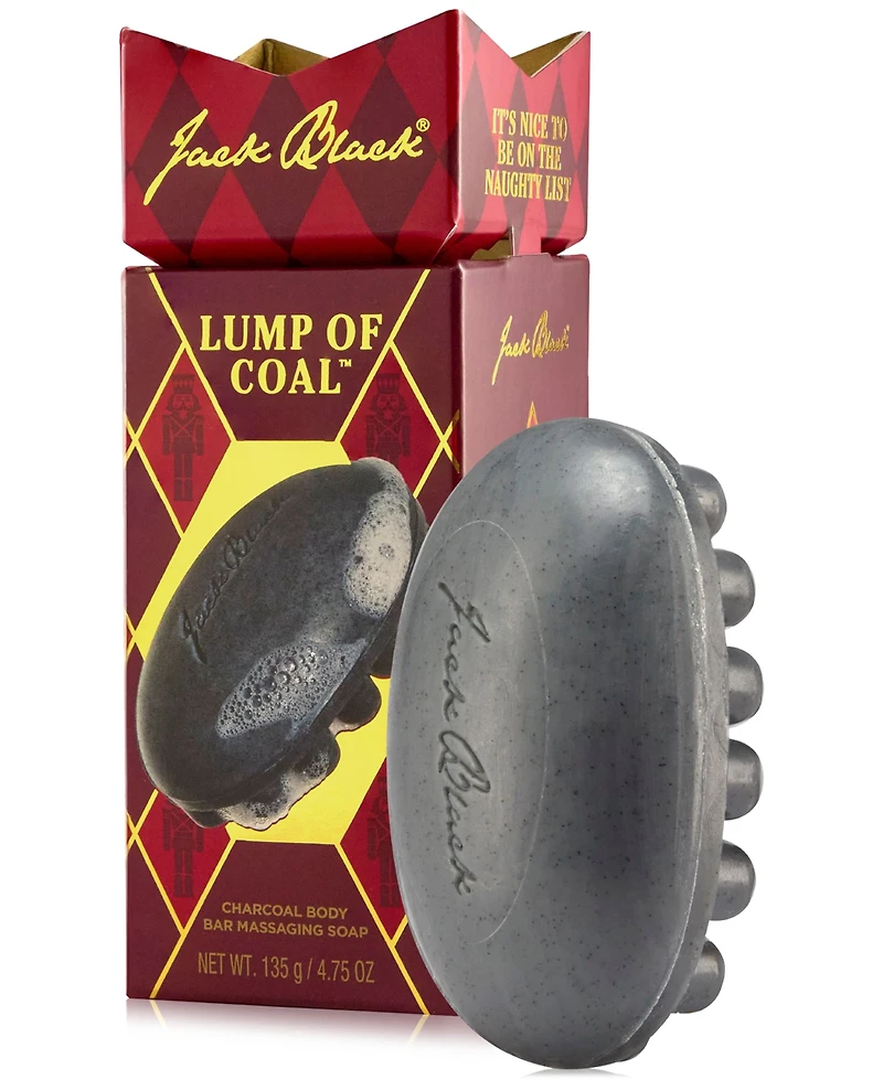 Jack Black Lump Of Coal Charcoal Body Bar Massaging Soap