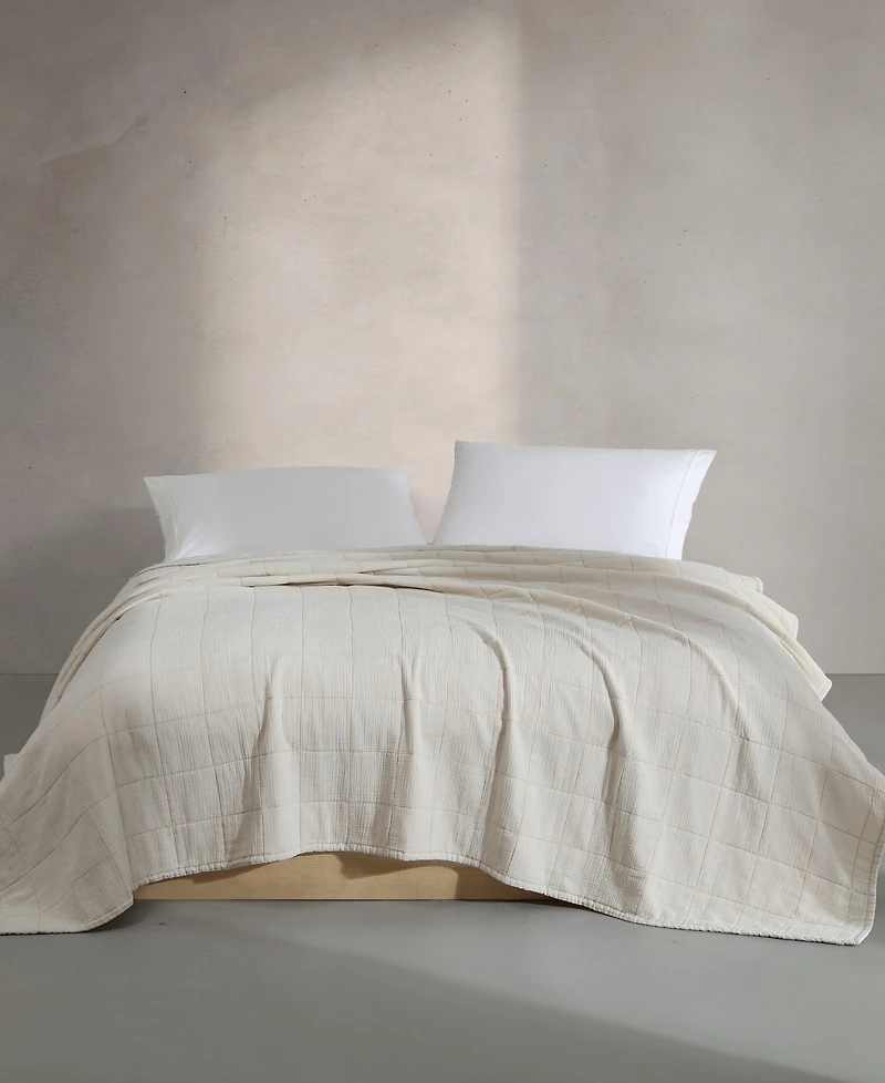 Calvin Klein Cotton Gauze Solid 3-Pc. Quilt Set