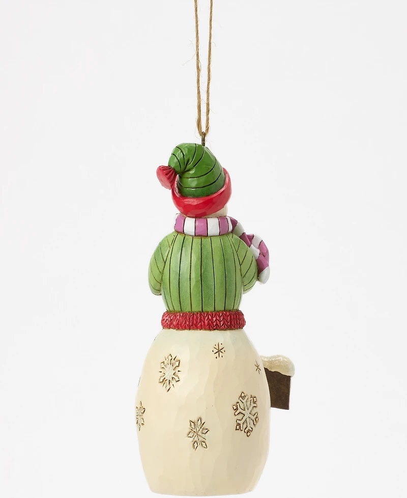 Jim Shore Hershey Snowman with Hershey Sign Ornament
