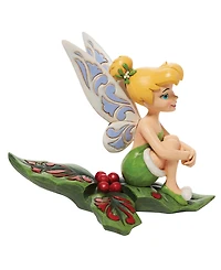 Jim Shore Disney Traditions Tinker Bell Sitting On Holly