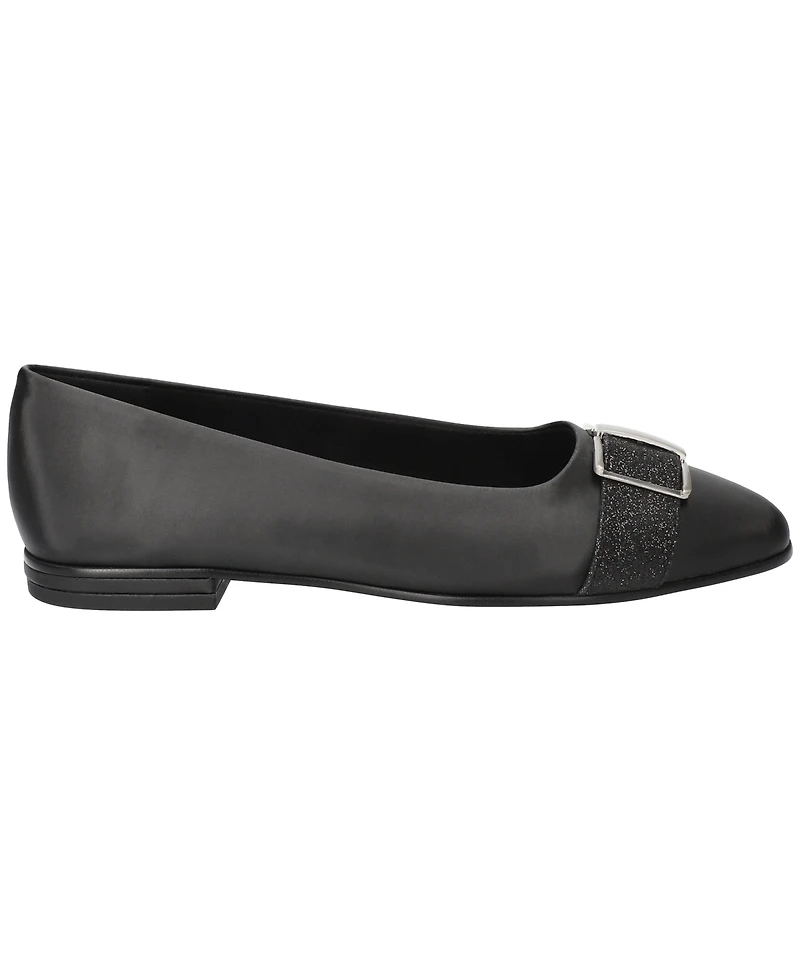 Easy Street Women's Keely Square Toe Ballet Flats