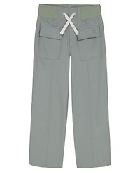 Calvin Klein Big Girls Twill Wide Leg Pants