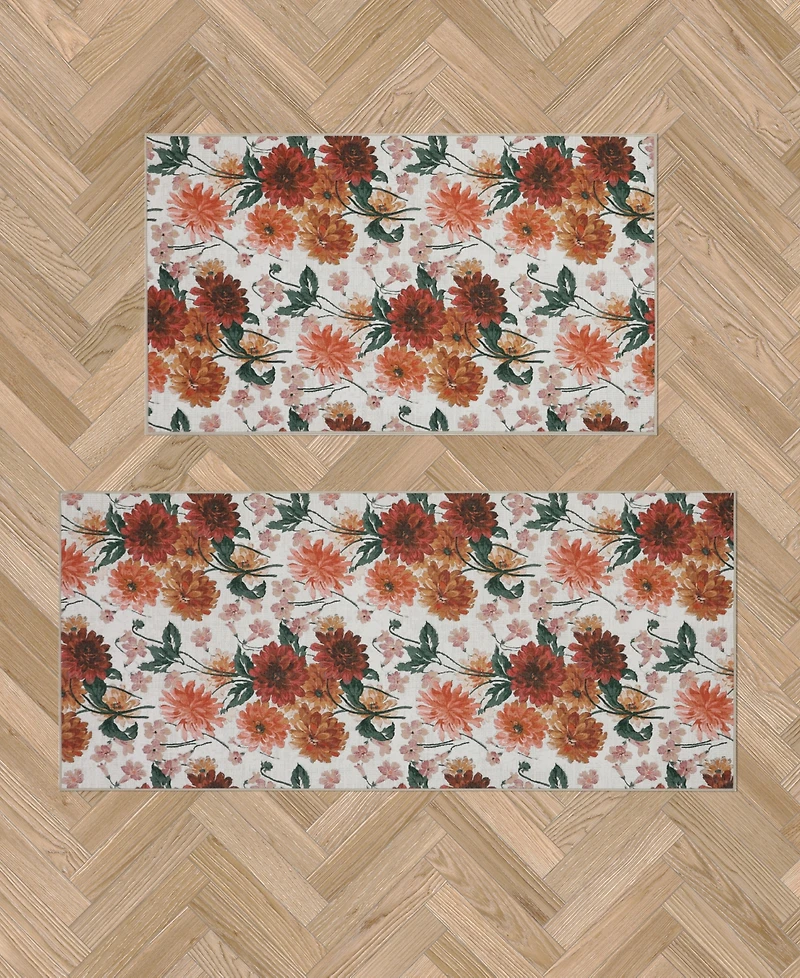 Laura Ashley Imagine Printed Chenille 2-Pc. Runner Rug Set