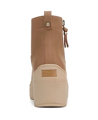 Dr. Scholl's Women's Time Off Up Zip Platform Short Boots