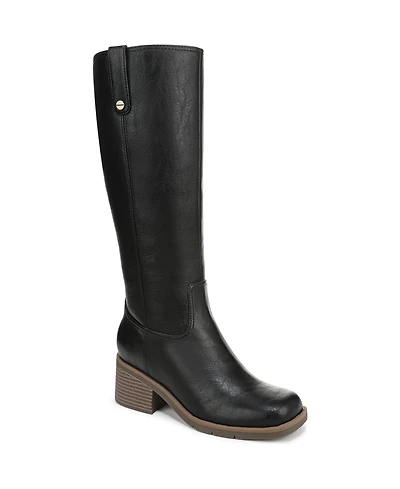 Dr. Scholl's Women's Joplin Square Toe Block Heel Riding Tall Boots