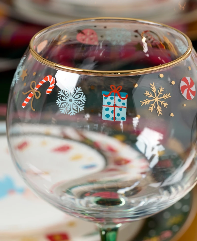 Lenox Nutcracker Ballet Balloon Wine Glasses, Set of 4