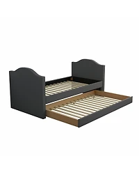 Boyd Sleep Messina Faux Leather Upholstered Daybed with Pull out trundle, Twin