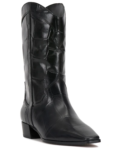 Vince Camuto Women's Prilie Square-Toe Western Boots
