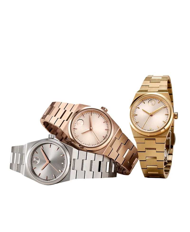 Movado Women's Bold Quest Swiss Quartz Stainless-Steel Watch, 28mm