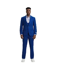 Stacy Adams Men's Stacy Adams Hybrid-Fit 3pc Suit Set, Jacket Vest and Pants