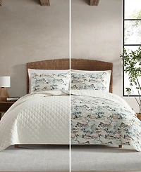 Eddie Bauer Alani Island Conversation Cotton Reversible -Pc. Quilt Set