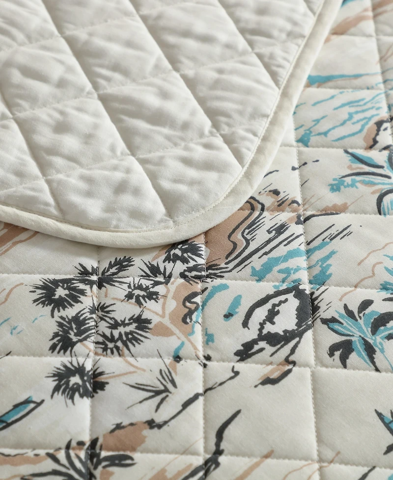 Eddie Bauer Alani Island Conversation Cotton Reversible -Pc. Quilt Set