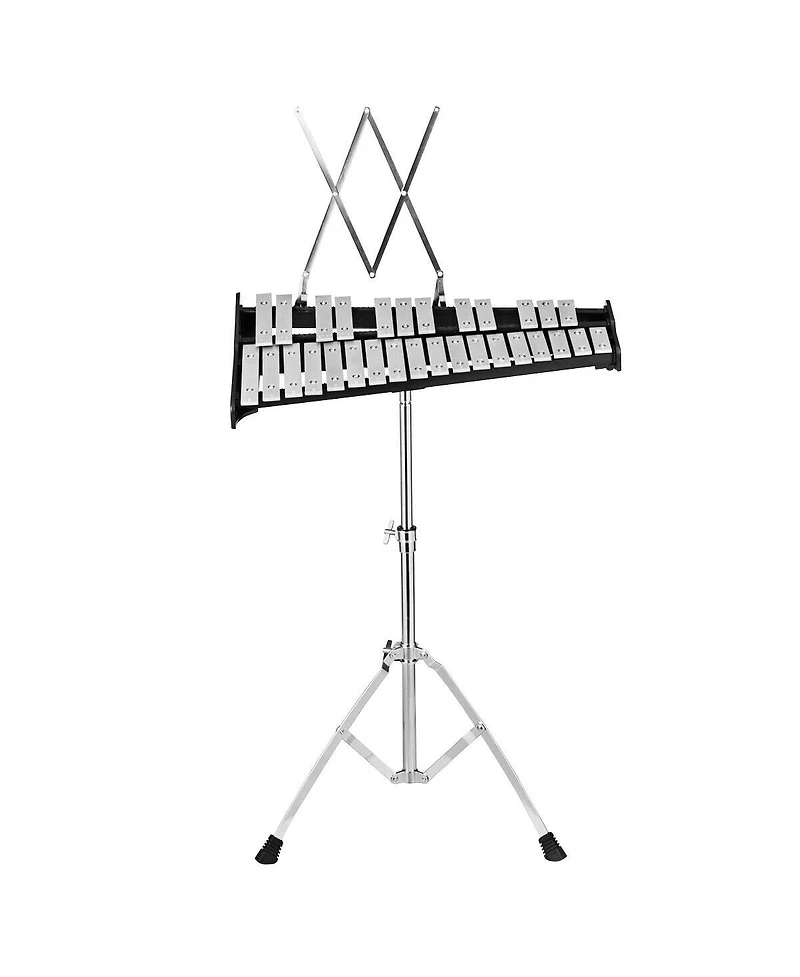 Mecale 30 Notes Percussion with Practice Pad Mallets Sticks Stand