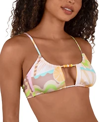 Hurley Juniors' Vacay Dreams Scoop-Neck Bralette Bikini Top