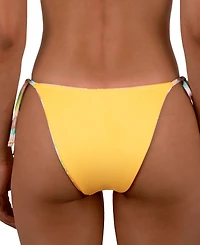 Hurley Juniors' Vacay Dreams Reversible Side-Tie Bikini Bottoms