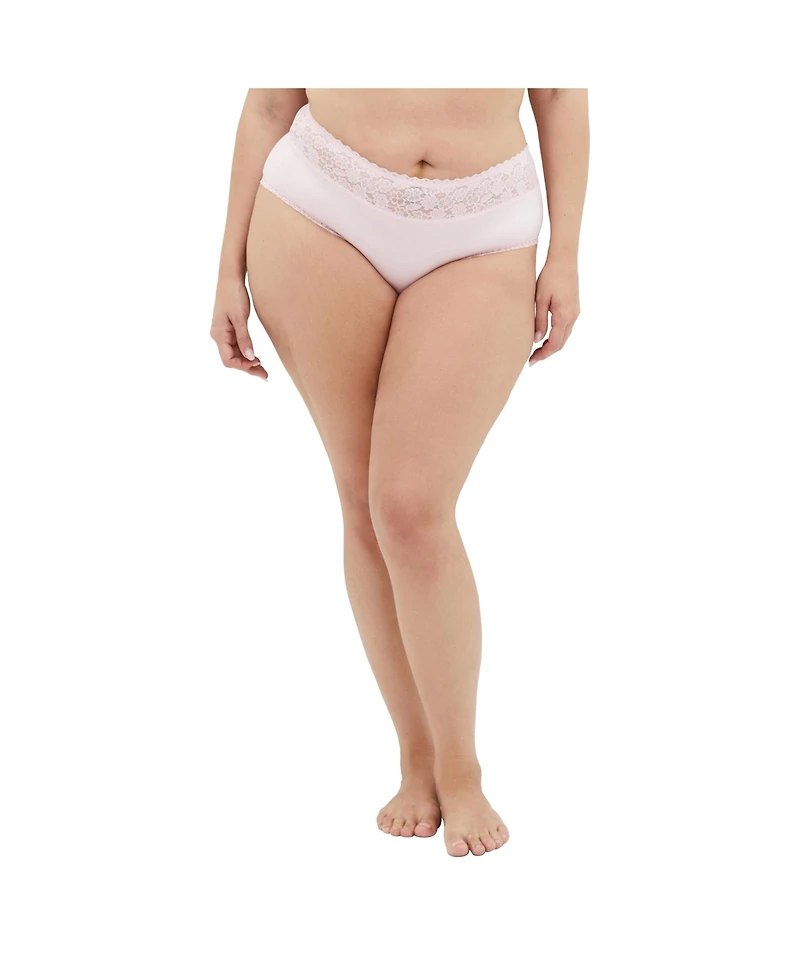 City Chic Women's Plus Size Iris 3 Pack Cotton Cheeky Panty