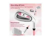 Junior #7 Iron for Kids with Fiberglass Shaft and Headcover