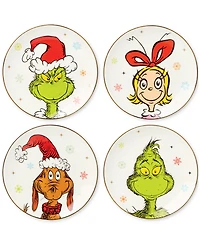 Lenox Merry Grinchmas Accent Plates, Set of 4