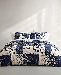 Marimekko Unikko Kollaasi Cotton 3-Pc. Duvet Cover Set