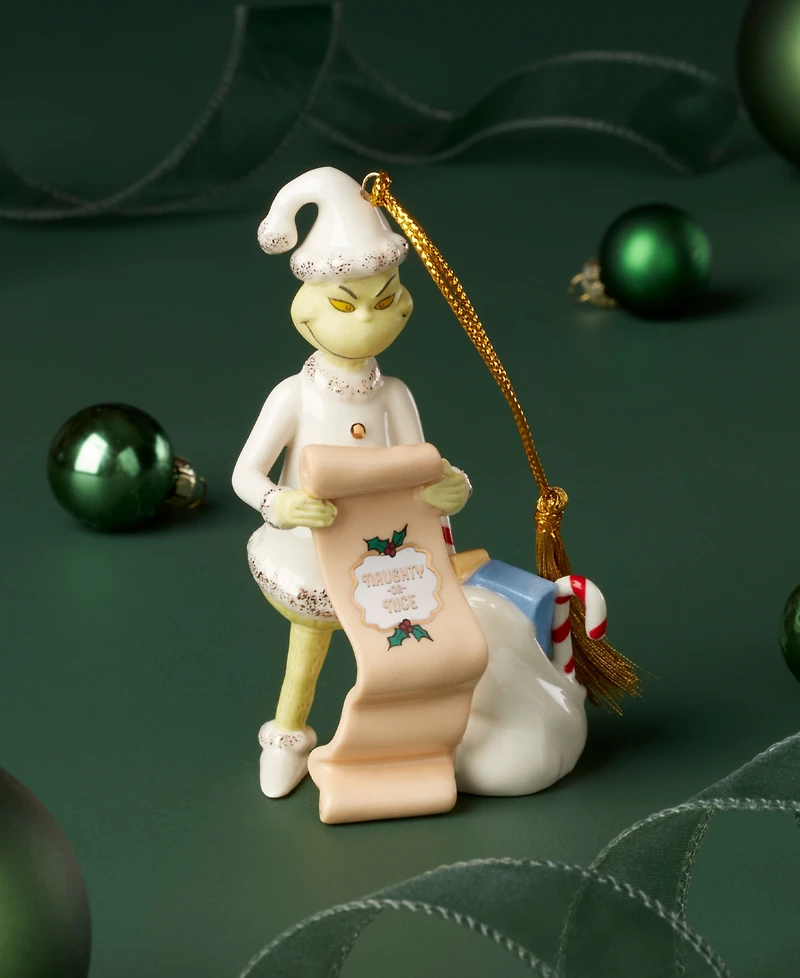 Lenox The Grinch List Holiday Ornament