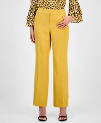 Kasper Women's Mid-Rise Fly Front L-Pocket Trousers, Regular & Petite