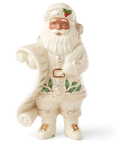 Lenox 2025 African American Santa with List Figurine
