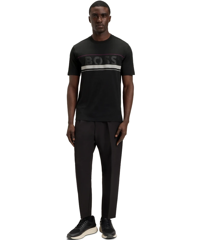Boss by Hugo Men's Cotton-Jersey Logo T-Shirt