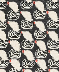Dash and Albert Rugs by Annie Selke Cock-a-doodle-doo Machine Washable DA2169 5'x8' Area Rug