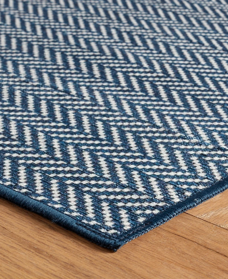 Dash and Albert Rugs by Annie Selke Herringbone Machine Washable DA2039 8'x10' Area Rug