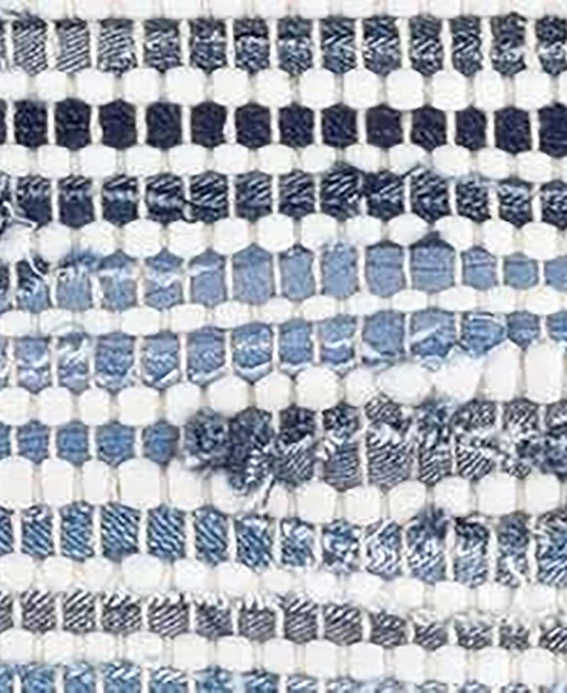 Dash and Albert Rugs by Annie Selke Denim Rag Ribbed DA1678 3'x5' Area Rug