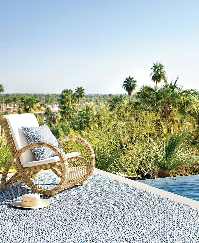 Dash and Albert Rugs by Annie Selke Coastal Indoor/Outdoor DA1336 2'6''x8' Runner Area Rug